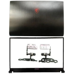 New for MSI GF75 MS-17F1 MS-17F5 Top Lid LCD Back Cover/Front Bezel/Hinges(L+R) - Afbeelding 1 van 4