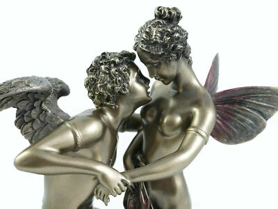 Statua San Valentino Cupido e Psiche Dio Greco Roma scultura da collezione Eros - Immagine 1 di 4