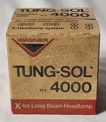 Wagner Tung-Sol Headlight 4000 Low Beam Headlamp NOS USA Made - Image 1 of 4