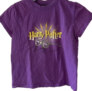 VTG 2000 Y2K Harry Potter Purple T-Shirt Glasses Lightning Bolt Youth M 10/12 - Picture 1 of 6