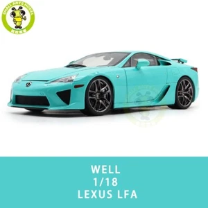 1/18 WELL LEXUS LFA Blue Diecast Model Toy Car Gifts For Friends Father - Picture 1 of 16