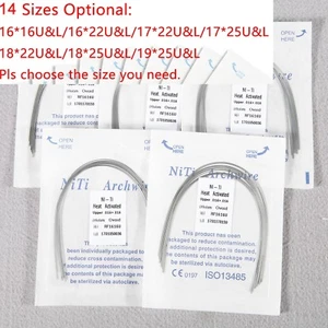 10 Packs Dental Ortho Heat Thermal Activated Niti Rectangular Arch Wire Ovoid - Picture 1 of 32
