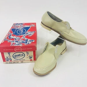 Vintage Gotham Bowling Shoes With Box and Lid Size 6.5 Men's - 1950's - NOS - Picture 1 of 12