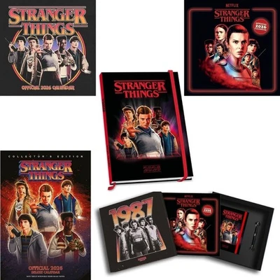 DANILO PROMOTIONS 2026 Calendar 2026 Diary Stranger Things Season 5 Eleven Hellfire Club Will Mike