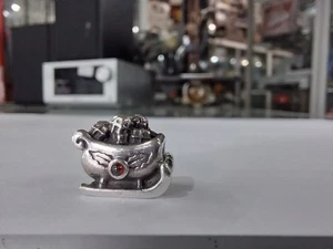 Genuine Pandora Christmas Santa's Sleigh Charm ALE 925 - Foto 1 di 9