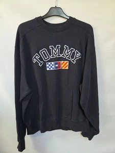 tommy hilfiger Spellout sweatshirt Size M Oversized See Measurements - Picture 1 of 7