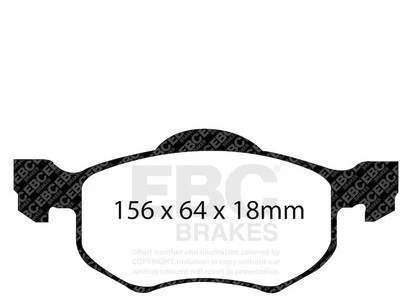 Front Brake Pad Set For 2001-2006, 2008 Mazda Tribute 2002 2003 2004 YP676JB - Image 1 of 4
