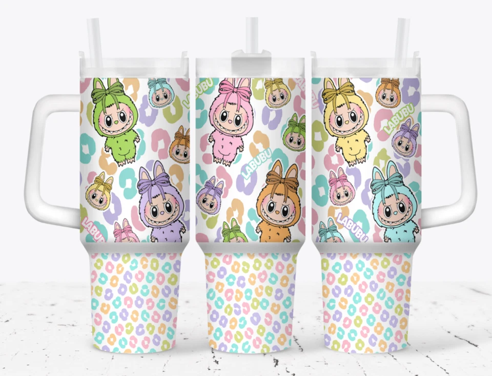 40oz Stainless Steel Tumbler-Christmas-Monsters-Cartoon-Gift - Image 1 of 1