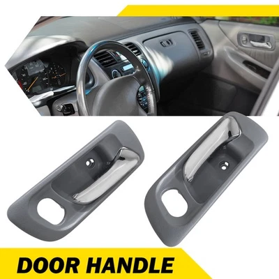 Pair Door Handle Inner Indoor Front Left Right Side for 1998-2002 Honda Accord - Imagem 1 de 4