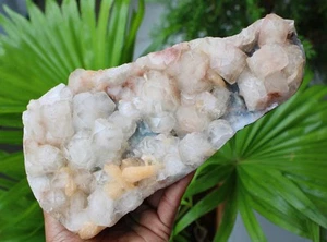 Apophyllite Crystal With Stilbite On Matrix Natural Mineral Specimen #M79 - Picture 1 of 10