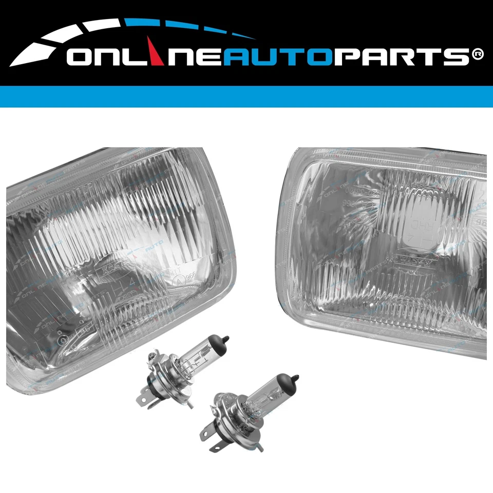 LH+RH Universal Headlights Pair w/Globes for Toyota Townace/Liteace/Celica 83-96 - image 1 of 4