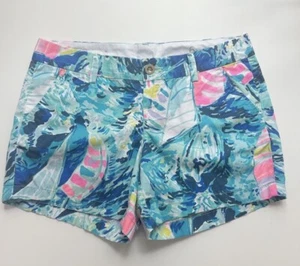 Lilly Pulitzer funkelnd blau Hey Bay Bay Callahan Shorts Gr. 6 - Bild 1 von 3
