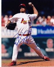 RANDY FLORES  ST. LOUIS CARDINALS   ACTION SIGNED 8x10