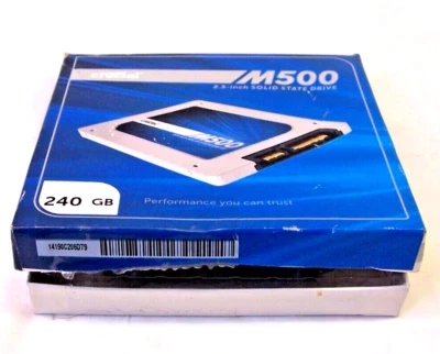 Crucial M500 2.5 inch Solid State Drive CT240M500SSD1 240Gb, NEW Open Box - Image 1 of 4