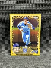 2023 Topps Gilded George Brett #135 Gold Etch /99 Kansas City Royals