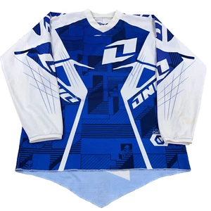 One Industries Jersey Men XXL Blue White Carbon Shirt Bike Motocross Adult * - Picture 1 of 20