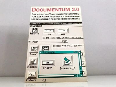 AMIGA - Documentum 2.0 💾 Buch 1991 / Textverarbeitungssystem / Commodore  ✅ - Bild 1 von 4