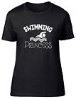 Swimming Princess Fitted Womens Ladies T Shirt