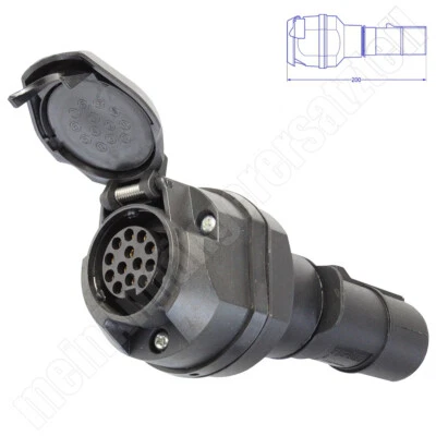 Spannungswandler 24V auf 12V - 7pol. N Stecker Lkw auf 13pol. Steckdose