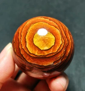TOP 150G Natural Serpenggiante Seda Bandas Encaje Ágata Cristal Bola Curación R1557 - Imagen 1 de 10