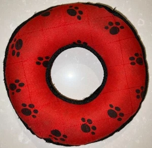 Tuffy Ultimate Donut Ring Dog Toy – Tough Ballistic Nylon, Squeaker, No Stuffing - Picture 1 of 4