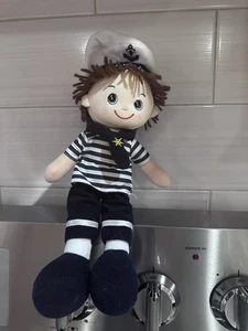 Plush Doll Croatia Sailor Boy Brown Hair 12inch Tall - Picture 1 of 10