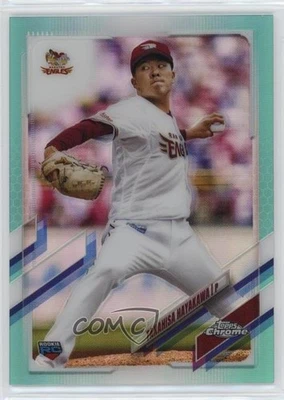 2021 Chrome NPB Nippon Professional Baseball Aqua 175/199 Takahisa Hayakawa - Image 1 of 3