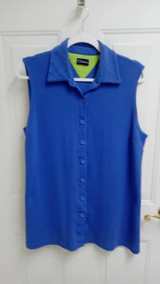DAMAS, TRAJE DE BAÑO TOPPER "CATALINA", TALLA. XL, AZUL, USADO, EN MUY BUEN ESTADO, ABOTONADO Foto 1 de 2