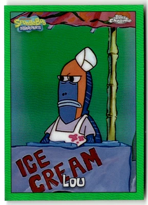 Topps SpongeBob Chrome 2025 No. 148 Lou Green Kelp Refractor - Image 1 of 2