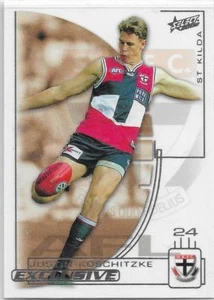 2002 Select Exclusive Base Card (200) Justin KOSCHITZKE St. Kilda - Picture 1 of 1