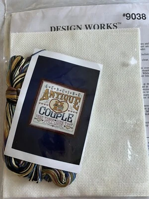 Design Works PAREJA ANTIGUA GENUINA 9038 Contado Punto de Cruz 12 x 12 Precintado Foto 1 de 3