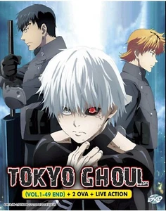 DVD Anime Tokyo Ghoul Season 1-4 Vol.1-49 End + 2OVA + Live Action English Dub - Picture 1 of 3