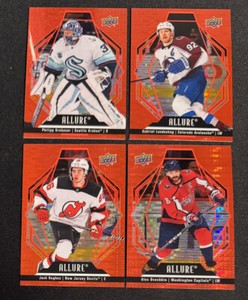 22-23 Upper Deck Allure Red Rainbow Cards with Rookies 1-150 U-Pick List