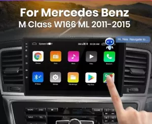 RADIO 2 DIN PER MERCEDES W166 ML GL BLUETOOTH ANDROID 10 USB NAVIGATORE GPS - Imagen 1 de 7