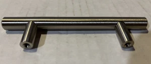 7 BRAHMCO 5" STAINLESS STEEL SOLID CABINET/DRAWER PULLS WITH 3" O.C. HOLES - Picture 1 of 13
