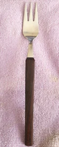 Nils-Johan Scand-Allure Rosewood Dinner Fork 7.75" NEW NEVER USED made Sweden  - Picture 1 of 5