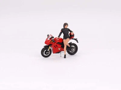 Ducati Panigale V4 S con figura Ducati Girl modelo a escala 1:64 - TSM MGT00682 Foto 1 de 2