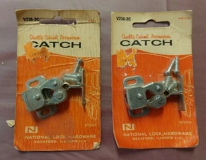 2 NOS FACTORY SEALED National Lock Hardware Cabinet Catch V236-2C - Picture 1 of 3