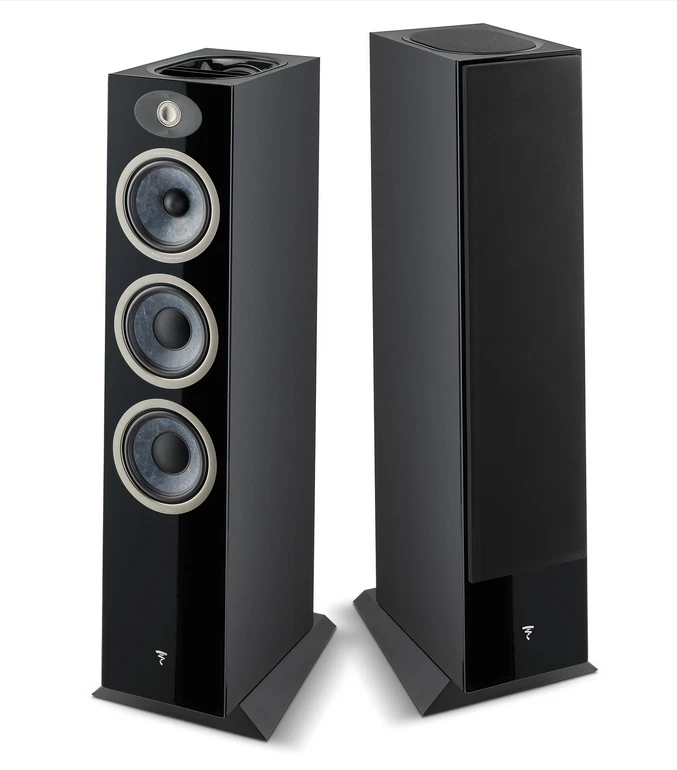 FOCAL THEVA N. 3-D COPPIA DIFFUSORI PAVIMENTO BLACK HG NUOVI - Immagine 1 di 1