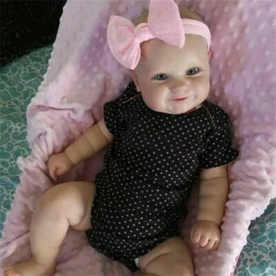 PYD Real Reborn Baby Dolls Handmade Vinyl Silicone Newborn Doll Xmas Gift Girl Toys