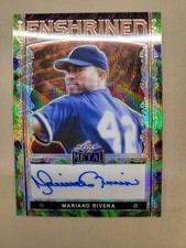 Mariano Rivera Leaf Metal 2023 Enshrined AUTO/AUTOGRAPH GREEN BORDER True 1/1