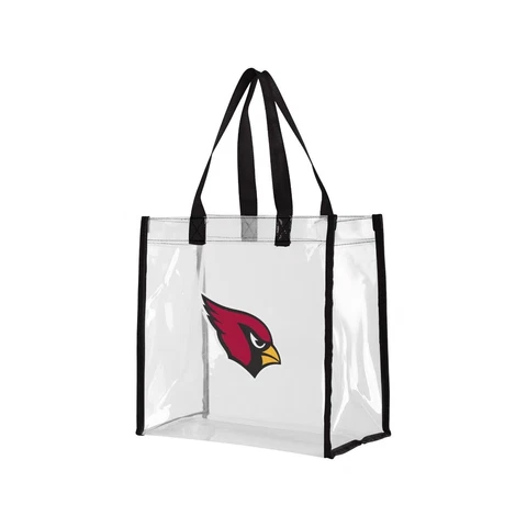 AZ Arizona Cardinals CLEAR Tote Bag Reusable Purse Stadium Security Approved NEW Cover