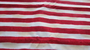 Daisy Kingdom Raggedy Ann &Andy WIDE Leg Red & White Stripe Fabric By the 1/2 Yd - Picture 1 of 2