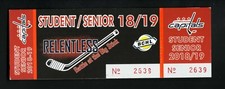 Cowichan Valley Capitals--2018-19 Student/Senior Hockey Ticket--BCHL