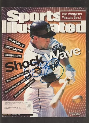 Bret Boone autograph signed July 16 2001 Sports Illustrated magazine - Image 1 of 2