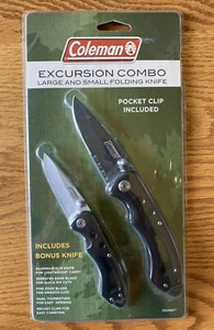 Coleman Excursion Combo Large & Small Locking Blade Folding Knives New Very Nice - Picture 1 of 2