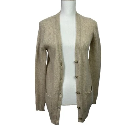 Suéter cárdigan con botones para mujer LOFT Ann Taylor talla XS beige 38 % lana/10 % alpaca Foto 1 de 4