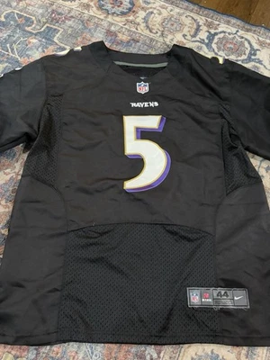 NFL #5 JOE FLACCO BALTIMORE RAVENS CAMISETA NIKE TALLA 44 On Field Foto 1 de 4