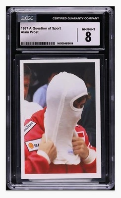 1987 ⛽ A Question of Sport Alain Prost, Formula One, CGC-8 - Image 1 of 2