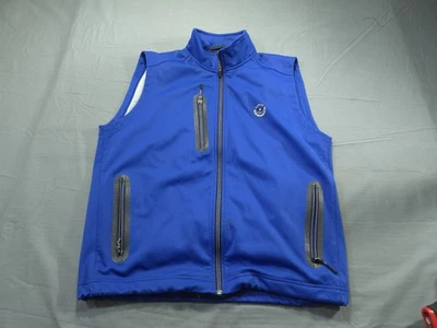 Zero Restriction Vest Mens Medium Blue Jacket Tour Series Thermal Lined Golf - Image 1 of 4